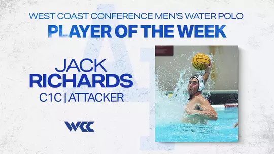 Image related to Richards Earns KAP7 WCC Men’s Water Polo Player of the Week Honor