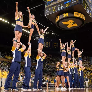 Cheer at Men's Basketball
