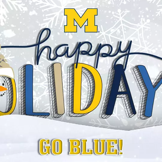 Happy Holidays from Michigan Athletics
