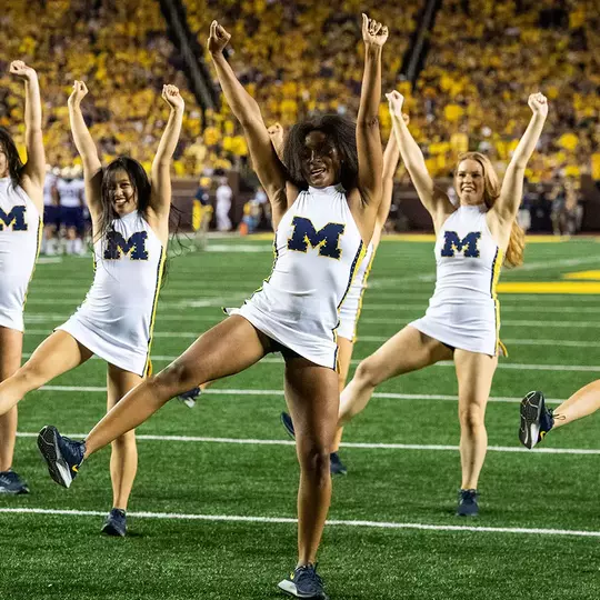 Dance team at Washington football game
