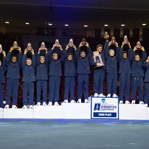 Men's Gymnastics 2022 NCAA Podum Shot