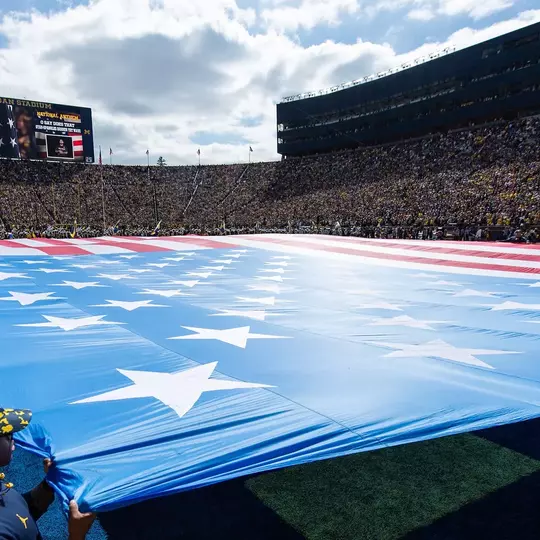 Football Generic Anthem American Flag