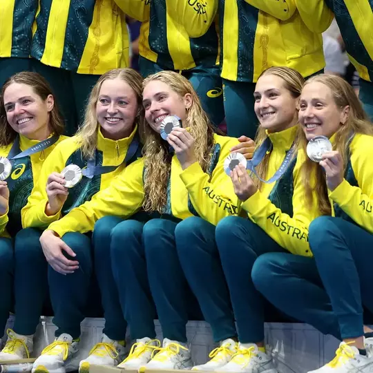 Abby Andrews, third from left (Getty Images)