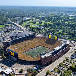 Michigan Stadium Big House maize out generic