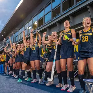 Field Hockey Bench Celebration