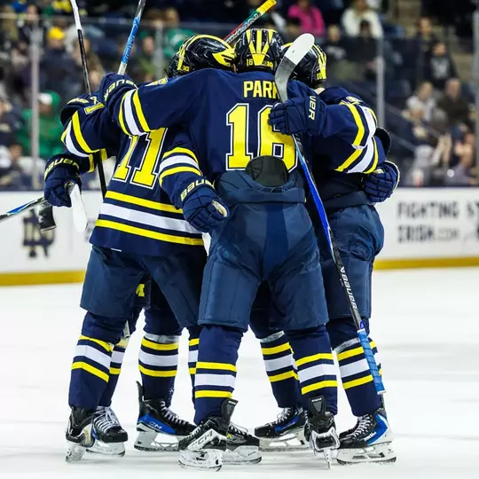 Ice Hockey Group Celebration