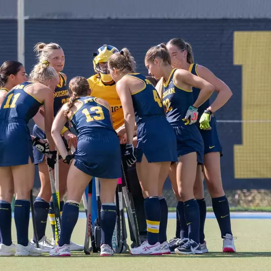 Field Hockey Team Huddle