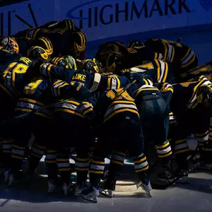 Michigan Ice Hockey Huddle