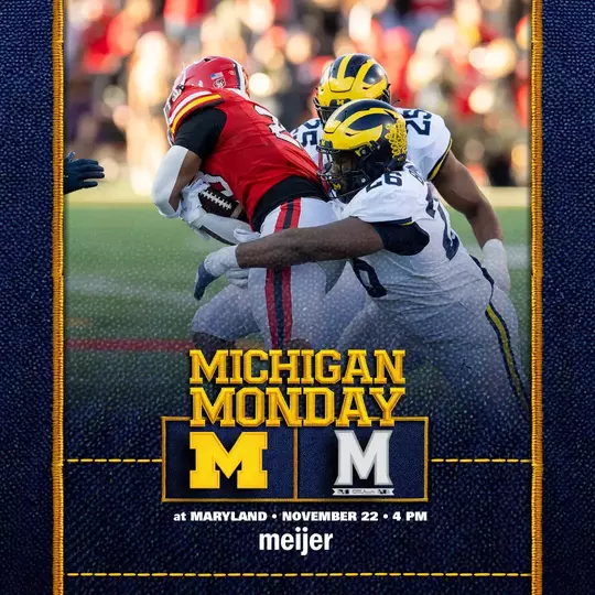 Michigan Monday at Maryland graphic