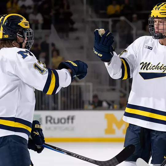 T.J. Hughes, left, and Will Horcoff