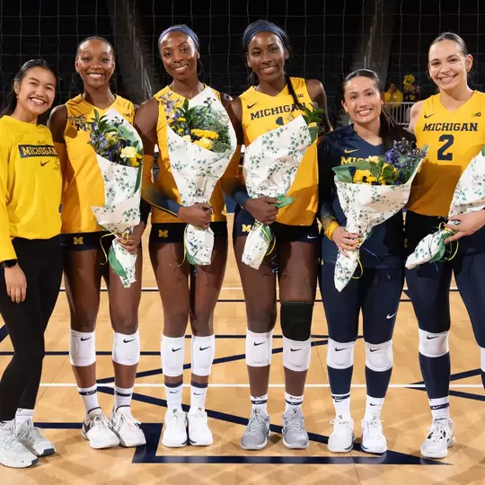 Michigan Volleyball Senior Day