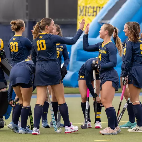 Field Hockey Team Huddle
