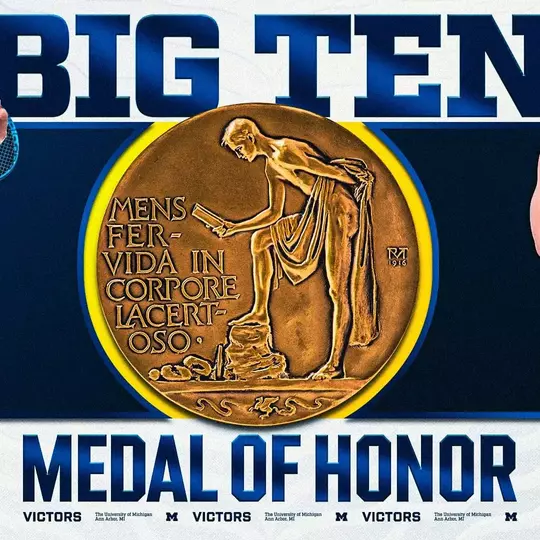 2025 Big Ten Medal of Honor - Julia Fliegner, Paul Juda