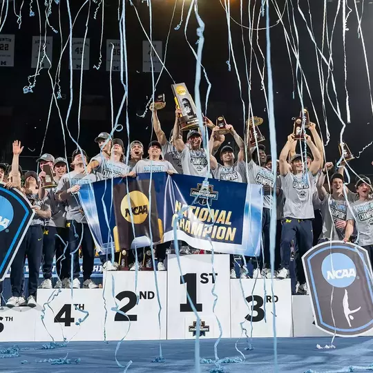 Men's Gymnastics NCAA Podium Celebration