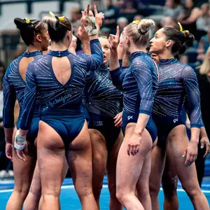 Women's Gymnastics Team Huddle