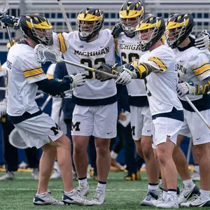 Men's Lacrosse Group Celebration