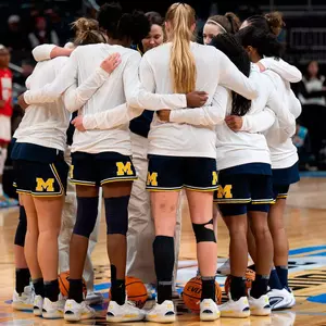 Women's Basketball Team Huddle