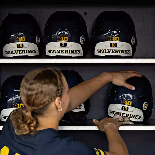 Softball Helmet Rack
