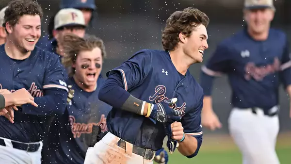 John Peck celebration vs. UCSB