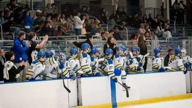 Ice Hockey vs. Holy Cross First Win in Program History