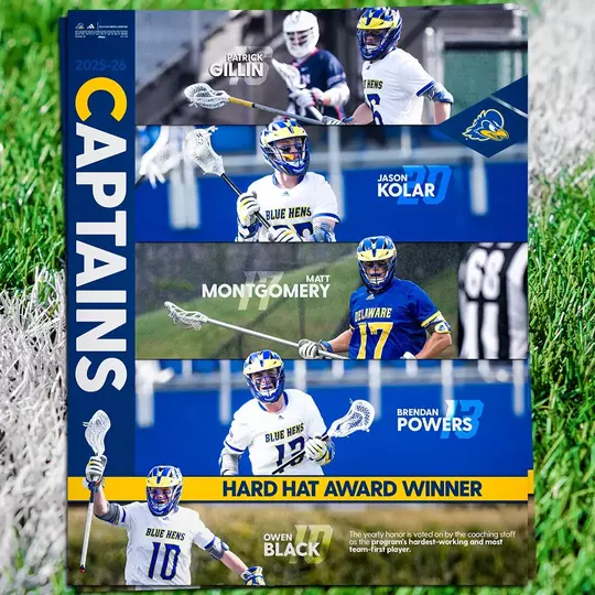 Men's Lacrosse Announces 2025-26 Captains and Hard Hat Award Winner