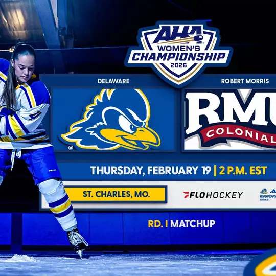 Ice Hockey to Play Robert Morris in AHA Championship First Round