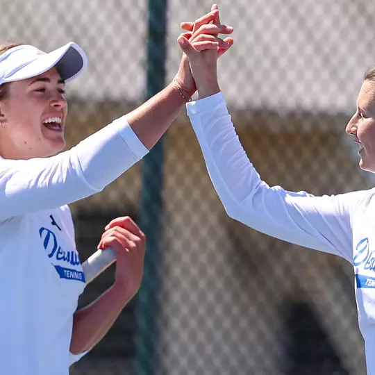 Women's Tennis' Hrynashka and Jurkowska Break Career Doubles Wins Record in 7-0 Sweep Over Monmouth