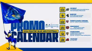 2026 Delaware Football Promo Calendar