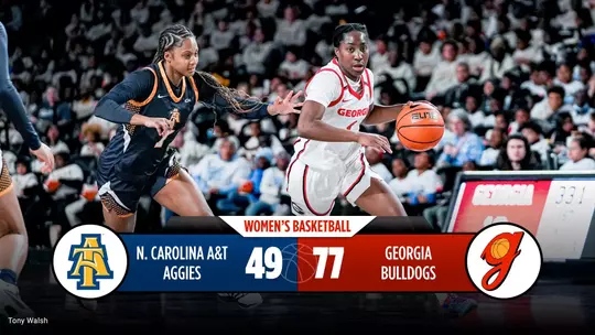 25WBB Score - Georgia 77, North Carolina A&T 49