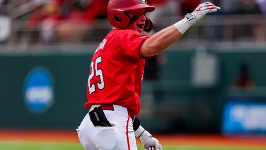 Georgia catcher Daniel Jackson (25) during Georgia's game against Binghamton during the first round of the NCAA Athens Regional Tournament at Foley Field in Athens, Ga., on Friday, May 30, 2025. (Conor Dillon/UGAAA)