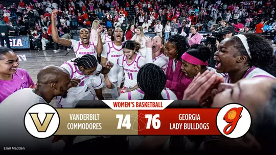 26WBB Score - Georgia 76, Vanderbilt 74