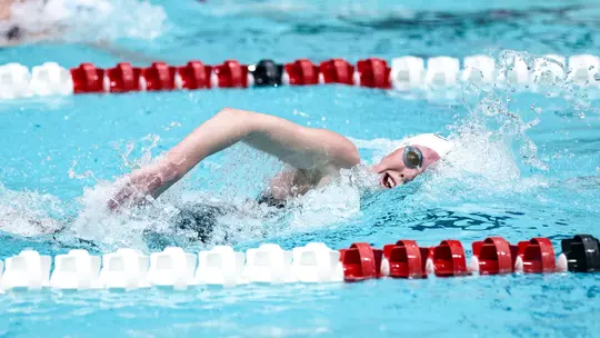 Georgia swimmer Kennedi Dobson during Georgia's meet against Tennessee in Bauerle Pool at Gabrielsen Natatorium inside the Ramsey Student Center in Athens, Ga., on Friday, Jan. 23, 2026. (Conor Dillon/UGAAA)