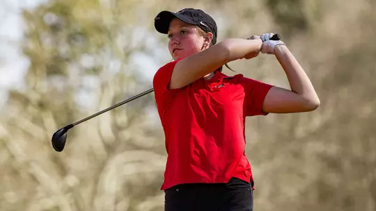 Trinity Beth action shot from practice in Feb. 2026 (photo by Tony Walsh).