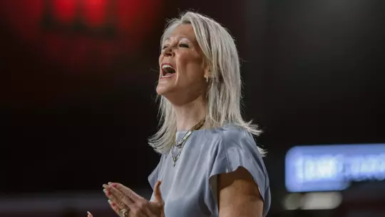 Georgia head coach Katie Abrahamson-Henderson during Georgia's game against Alabama at Stegeman Coliseum in Athens, Ga., on Thursday, Jan. 29, 2026. (Delaney Tyler/UGAAA)