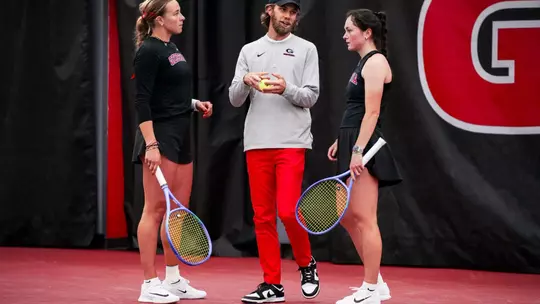 Patricija Paukstyte, Anastasiia Lopata, Assistant Coach Will Reynolds