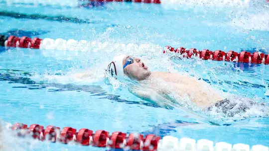 University of Georgia swimmer Sam Powe competes in a meet.