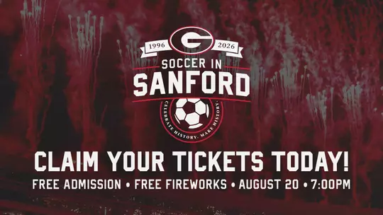 Free tickets are now available for "Soccer in Sanford" on August 20 at Sanford Stadium.