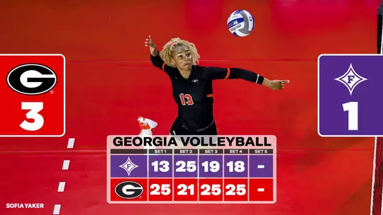 26VB Score - Georgia 3, Furman 1