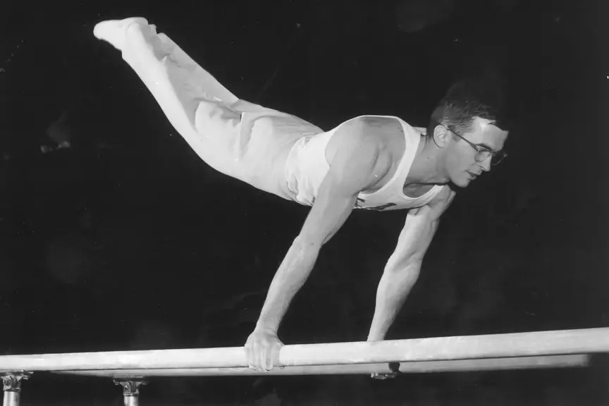 Carlton Rintz men's gymnastics 1952-55
