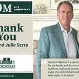 Joe and Julie Serra make $10m commitment to FOR SPARTA, supporting future of Spartan football
