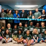 Representatives from Michigan State Athletics, the Big Ten Conference, the College Football Playoff Foundation and Eckrich, were at Pattengill Biotechnical Magnet School on Friday, Oct. 9 to unveil the B1G Build Initiative Project.