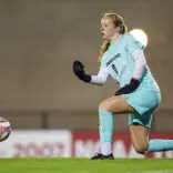 Noelle Henning restarts the play at Indiana