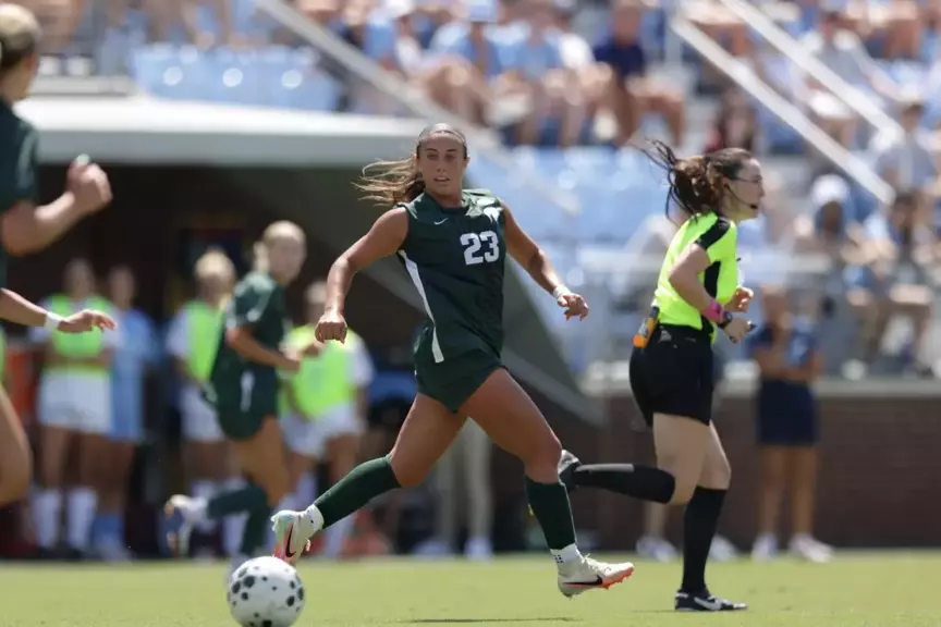 Bella Najera goes to goal in a road game at North Carolina