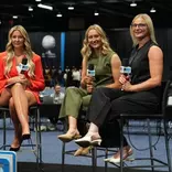 Kennedy Blair and THeryn Hallock at B1G Media Day