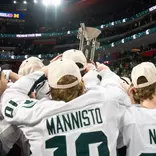 Duel In The D, 2025-26, action, trophy, celebration, hockey