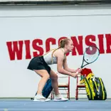 Hanna Tsitavets action shot vs. Wisconsin
