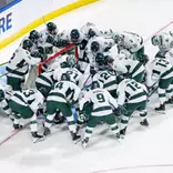 Hockey, huddle, pre-game, action, 2025-26