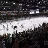 The Munn Ice Arena crowd after a Spartan goal against Penn State