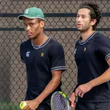 Matthew Forbes and Ozan Baris in action at the NCAA Tournament.