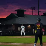 Sunset at Jeff Ishbia Field at McLane Stadium during MSU vs Maryland game